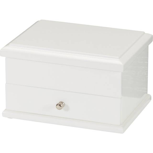 Nicola Jewellery Box - White (11cm H X 18cm W X 14cm D)
