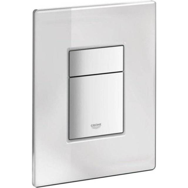 Grohe Skate Cosmopolitan WC Wall Dual Flush Plate - Mirrored Glass