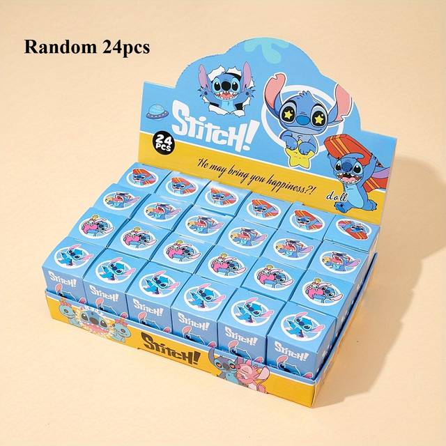 TEMU Stitch Keychain Series Mystery Box – Parties & Surprise Gifts Vibrant Character Designs | Party Keychains Mystery Gift Box | Durable Plastic Keychains
