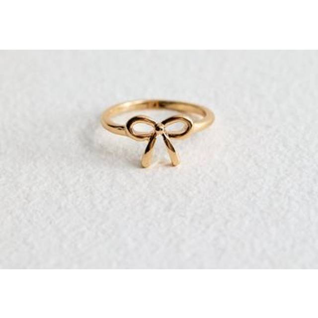New Look Plus Size Gold Tone Bow Ring Curves - XL