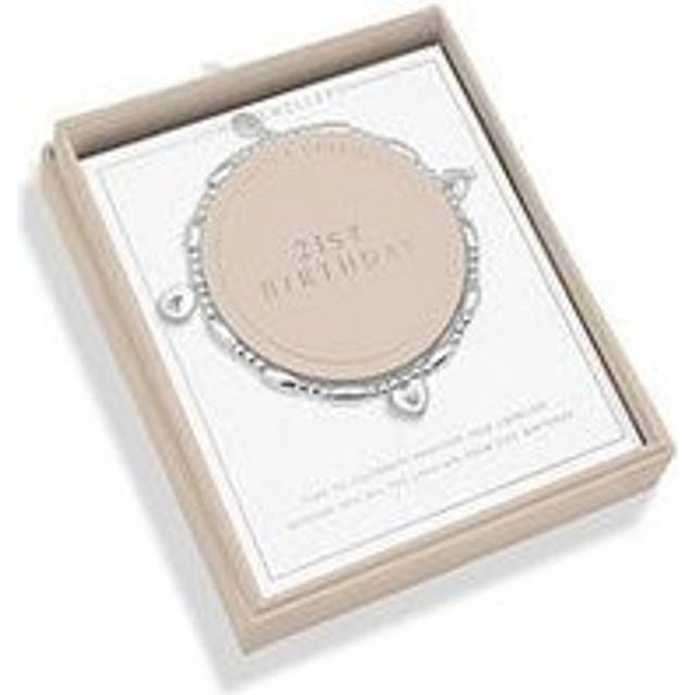 Joma Jewellery LIFES A CHARM 21ST BIRTHDAY Bracelet, Silver, Women - Ilver