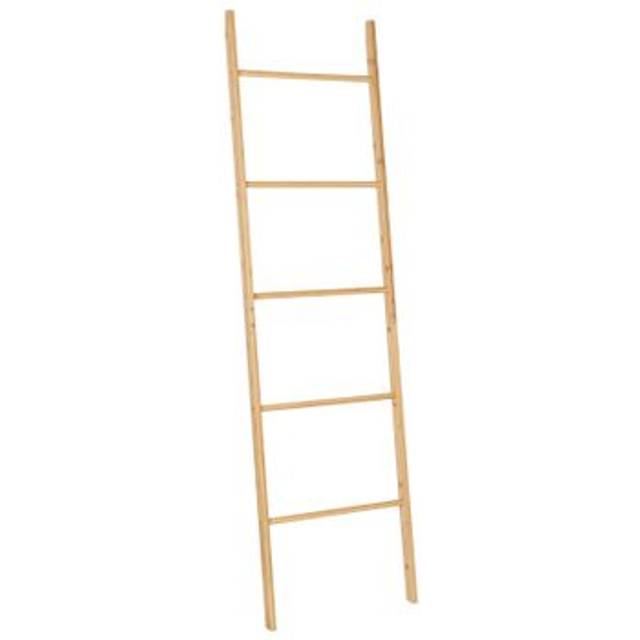 Beliani Towel Rack Manaus Bamboo Wood Light Brown