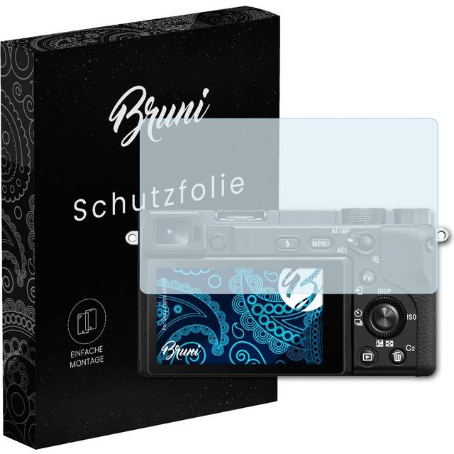 Bruni 2x Protective Film For Sony Alpha A6400 Screen Protector Screen Protection