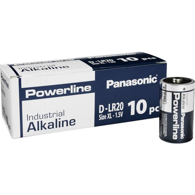 Panasonic Powerline D LR20AD Industrial Batteries | Box of 10