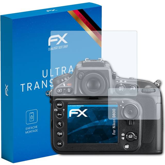 Atfolix 3x screen protection film for nikon d800 screen protector clear