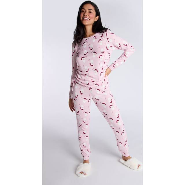 Boux avenue pyjama set santa women's soft touch long sleeve pj ladies nightwear