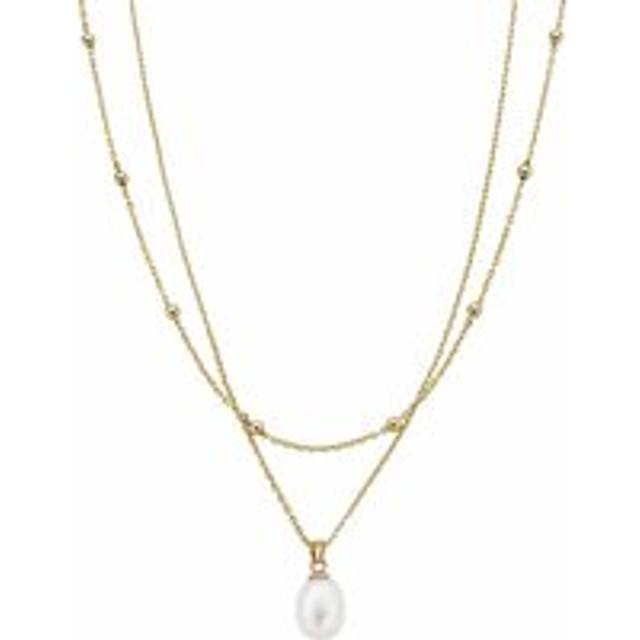 Clogau Nature's Wonder 9ct Solid Gold Beachcomber Layered Pearl Necklace