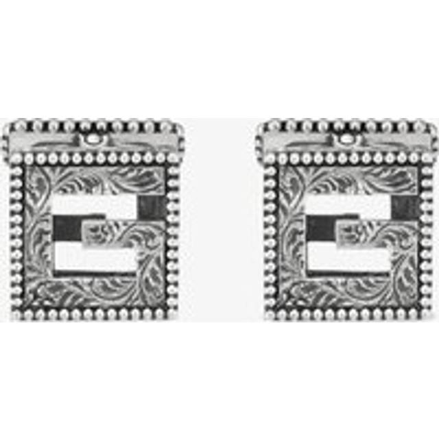 Gucci G Cube Silver Motif Square Cufflinks YBE55276500100U