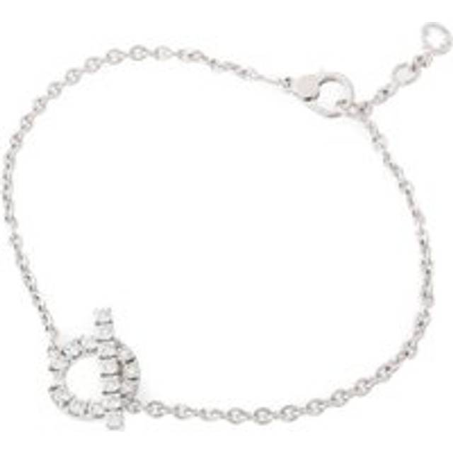 Womens Preloved Chane dAncre Diamond Bracelet Wo - Silver - Grey - One Size