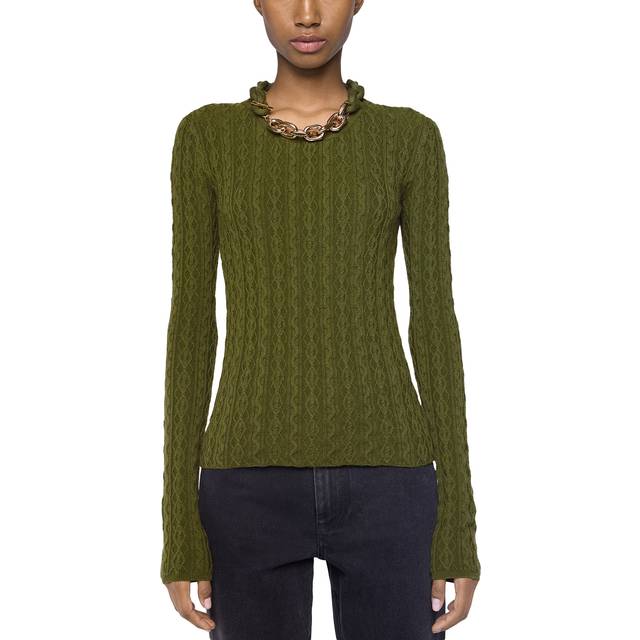 Paco Rabanne-Necklace Sweater Maglioni Verde-Donna