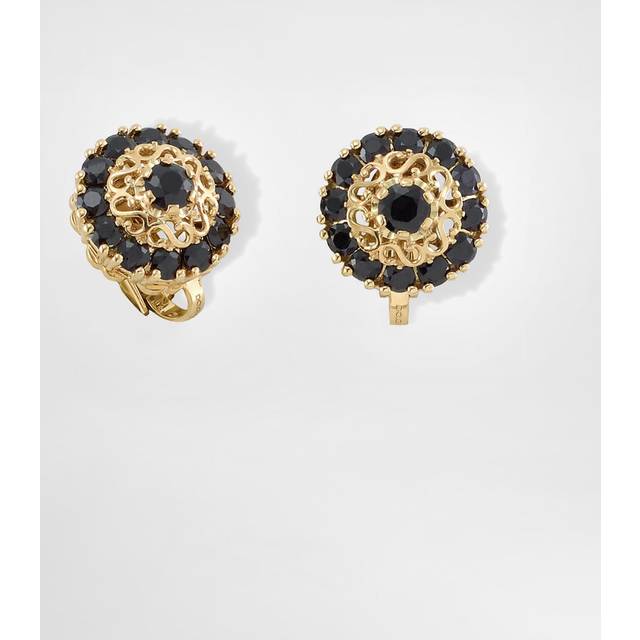 Dolce & Gabbana Sicily Earrings 18-carat Yellow Gold And Black Sapphires - Woman Earrings Gold Onesize