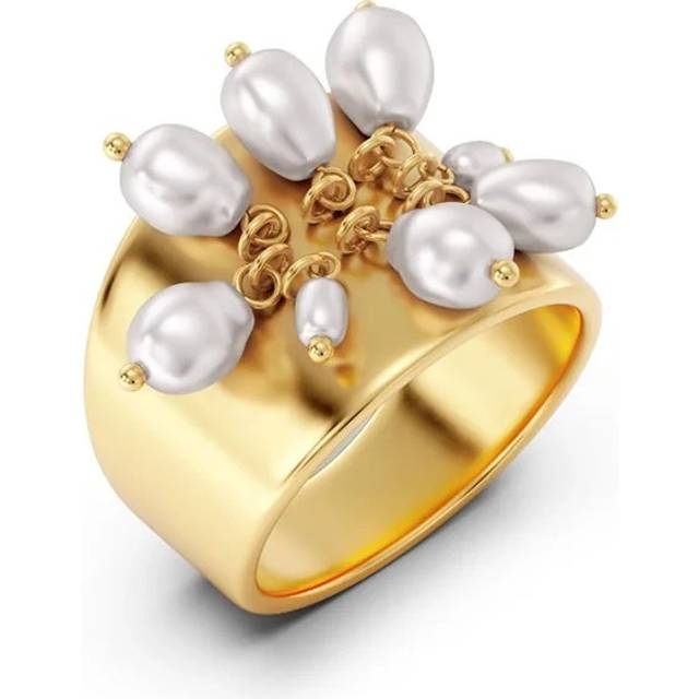 Edblad - Pearl Signet Ring Gold