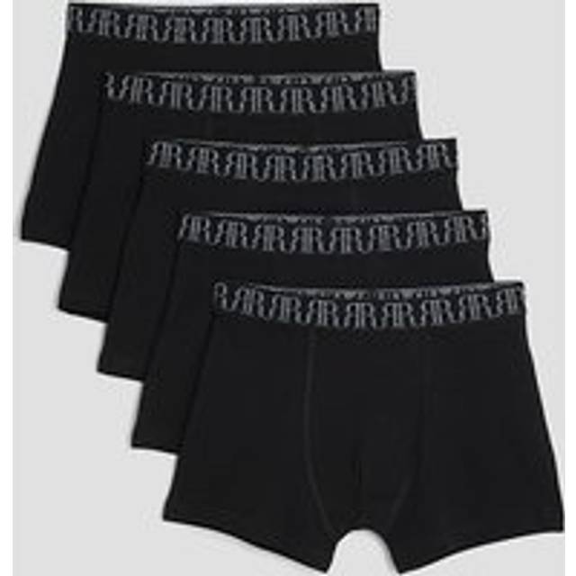 River Island Boys Black Pack Of 5 Boxers - 7-8 Yrs