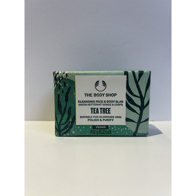 The body shop tea tree cleansing slab 150g for blemished skin