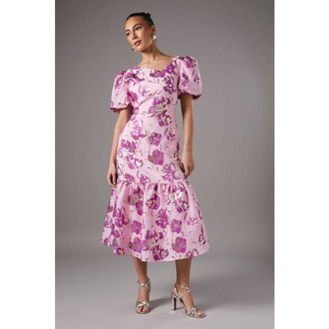 Coast pink midi dress womens occasion dresses
