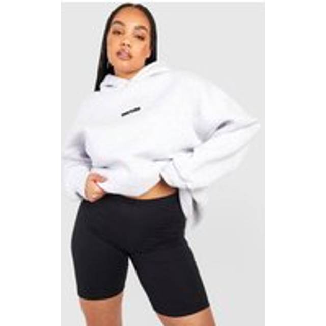 Womens Plus Jersey Cycling Shorts - Black - 26