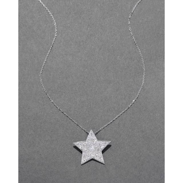 Alexis Bittar Vintage 1980S Gold & Diamond Star Pendant Necklace in White | Statement Jewelry from Alexis Bittar (One Size)