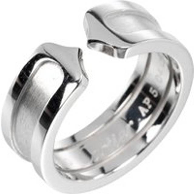 Womens Preloved C de Platinum Ring Wo - Silver - Grey - One Size