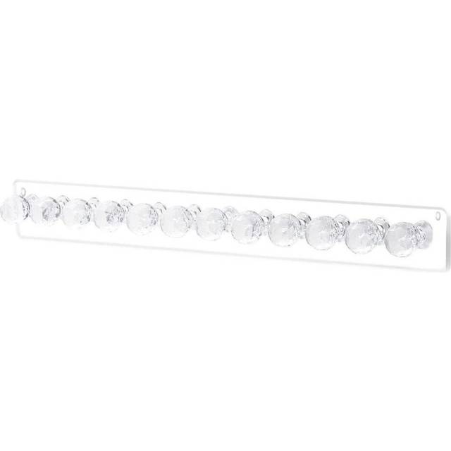 Acrylic Adhesive Wall Hanging Shelf Jewelry Necklace Rings Earrings Keys Display Stand Rack Holder Organizer Rack Sticky Hooks