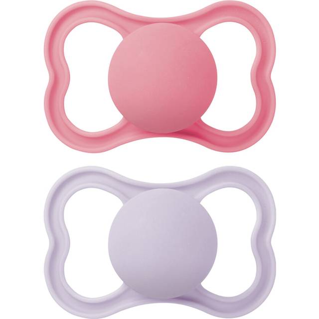 MAM Air Napp Silicone 16-36 mån 2-pack Rosa