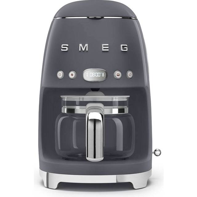Smeg 50's Retro DCF02GRUK Filter Coffee Machine with Timer - Grey
