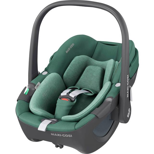 Maxi-Cosi Pebble 360 i-Size Babyskydd, 360 Roterande Bilbarnstol Nyfödda, 0-15 månaders ålder (40–83 cm), enhandsrotation, ClimaFlow, Easy-In-sele, G-CELL-sidokollisionsskydd, Essential Green