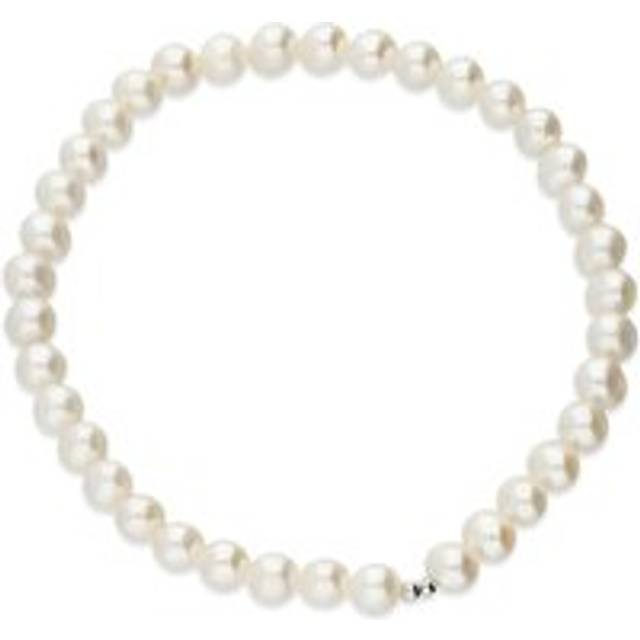 John Greed Signature Silver Pearl Strand Bracelet For Women - silver