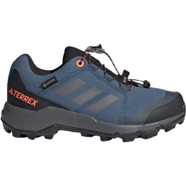 adidas Unisex – Barn Terrex GORE-TEX Hiking Shoes, Wonder Steel/Grey/Impact Orange, 28 EU