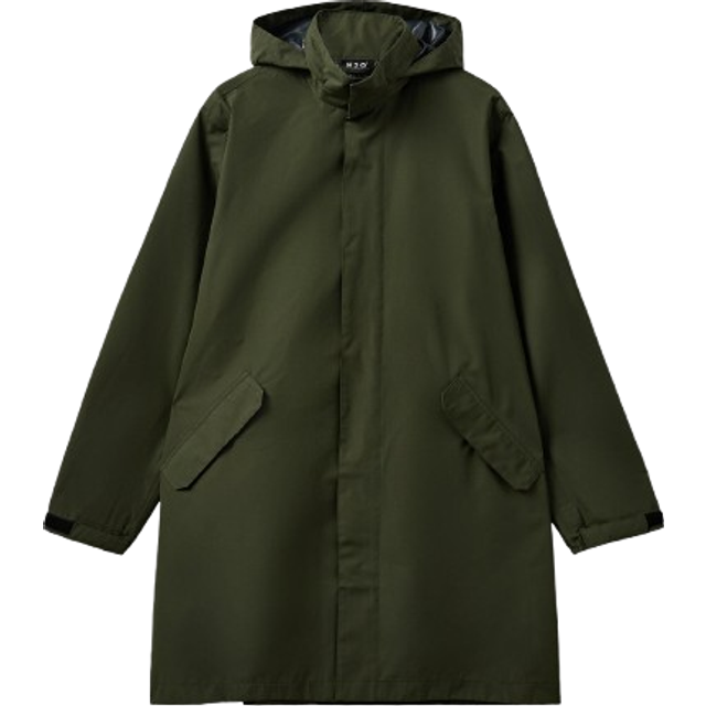 Long waterproof jacket H2O Rømø Logo LW Packable - Vert - S