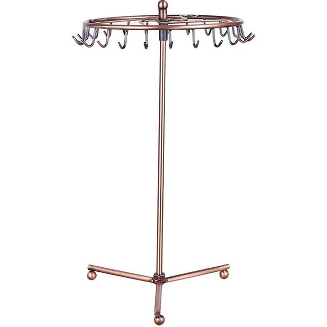 Rotating Jewelry Display Rack Iron Sunflower Rotating Jewelry Stand European Metal Jewelry Storage