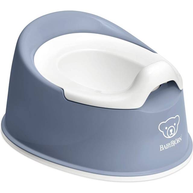 BabyBjörn Smart Potta, Gråblå/Vit