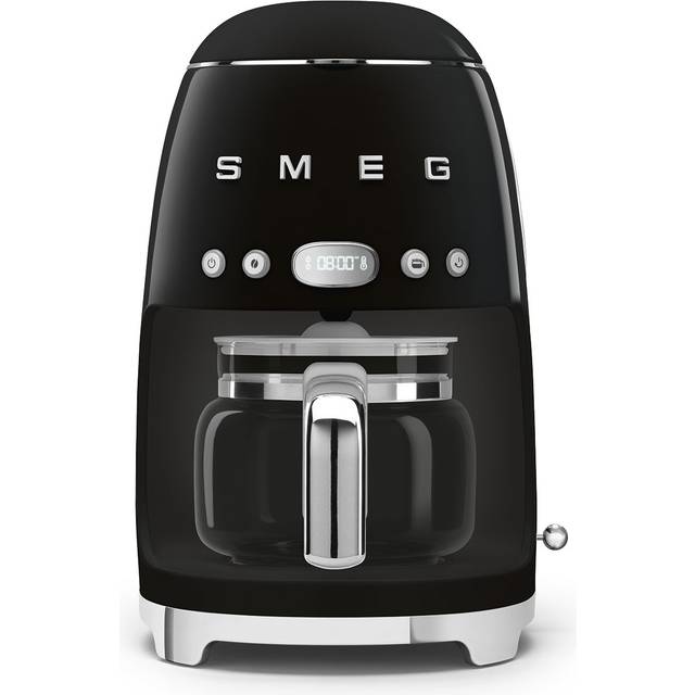 Smeg drip filter coffee machine dcf02bluk 1-4 cup function stainless steel black