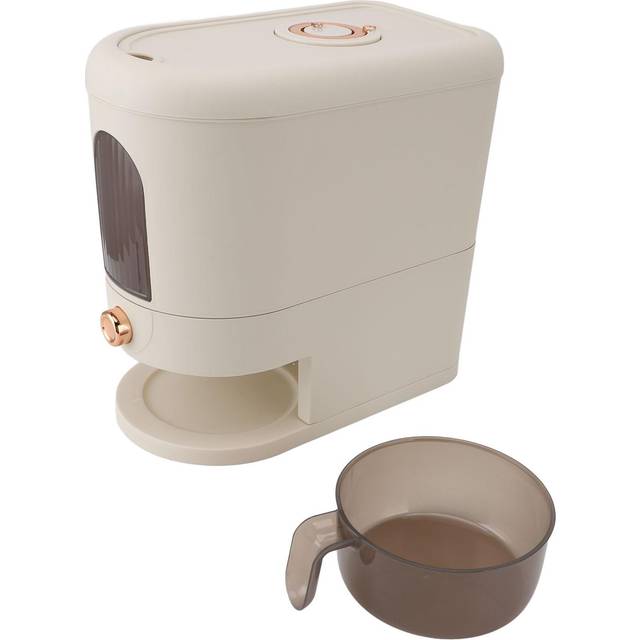 5kg Capacity Rice Dispenser with Measuring Cup Sealed Damp Proof Large Grain Container Rice Storage L