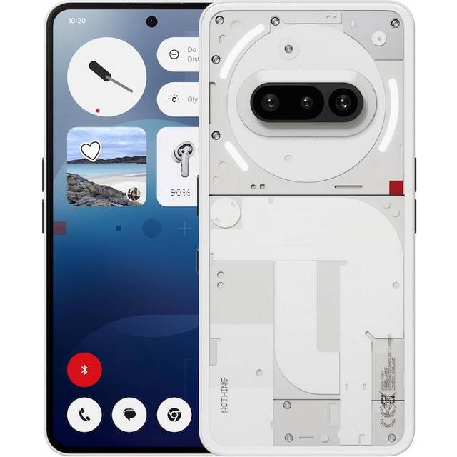 Nothing Phone (3a) - 5G pekskärmsmobil - dual-SIM - RAM 8 GB / Internminne 128 GB - OLED-skärm - 6.77" - 2392 x 1080 pixlar (120 Hz) - 3 st. bakre ka
