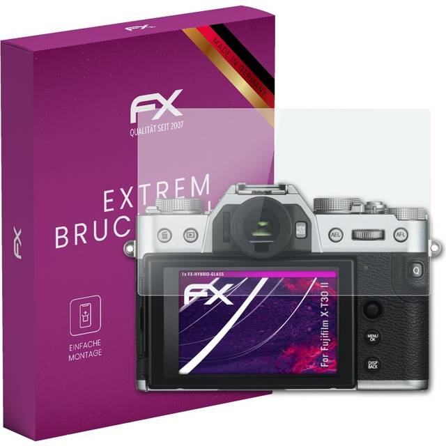 Atfolix glass protector for fujifilm x-t30 ii 9h hybrid-glass