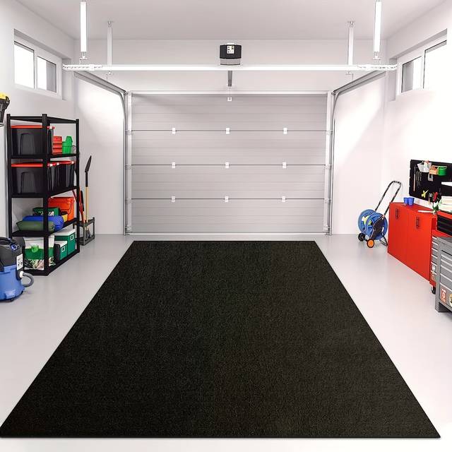 TEMU Absorbent Garage Floor Mat 36*36inch/36*48inch/36*72inch/78.7*102.3inch Mechanic Pad - Protects Floor From , , And S | Washable, Cut To Size, Non Slip And