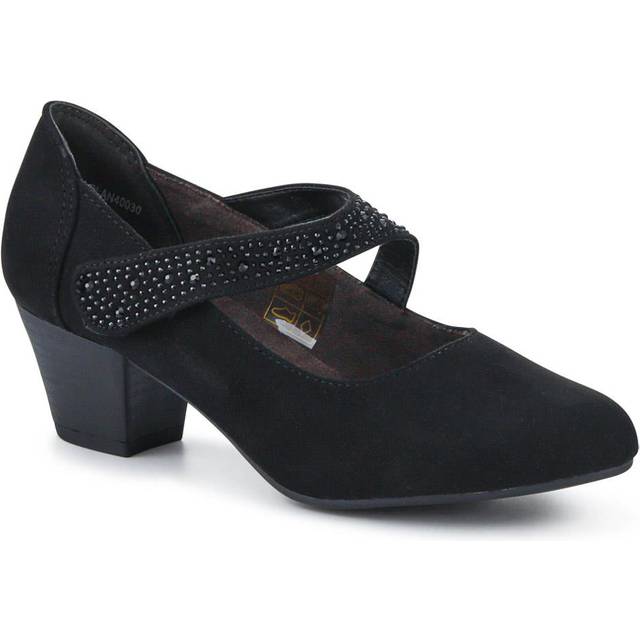 Cone-Heeled Mary Janes - PLAN40030 / 326 845 - Black