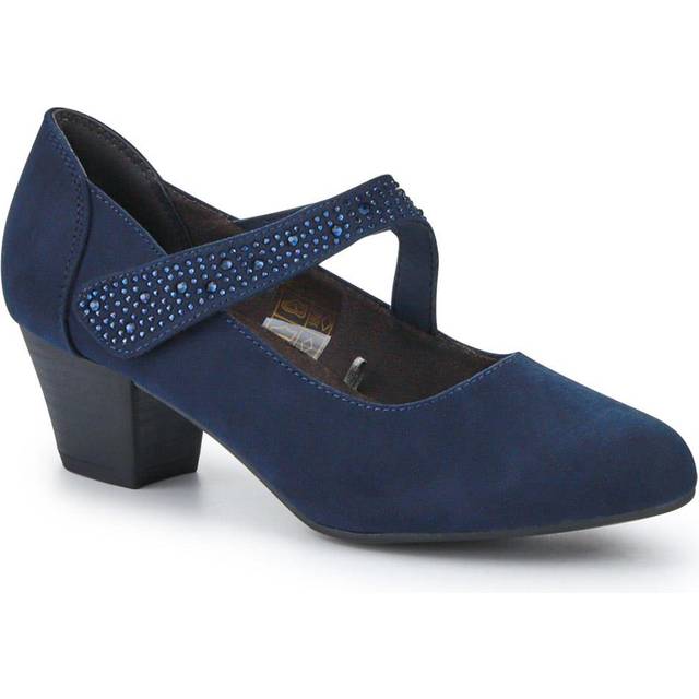 Cone-Heeled Mary Janes - PLAN40030 / 326 845 - Navy