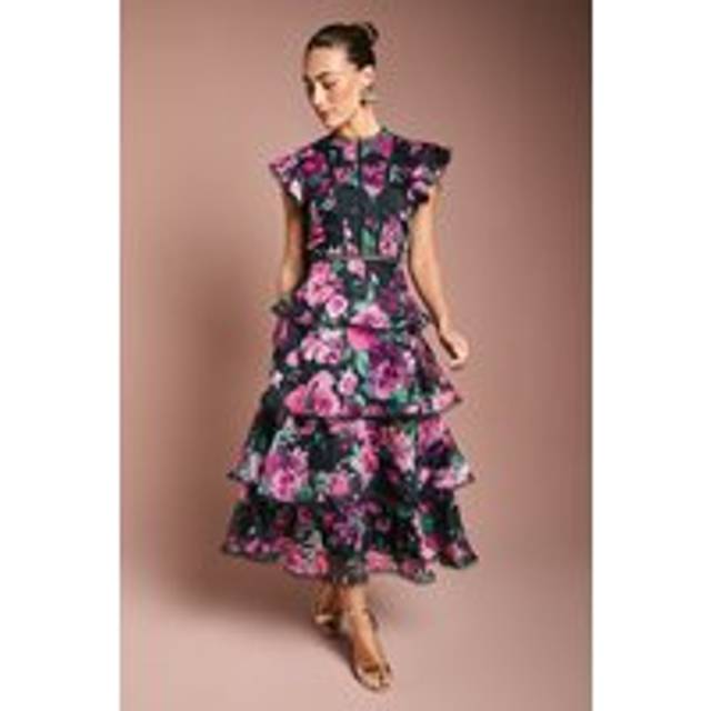 Coast navy fit & flare dress womens occasion dresses