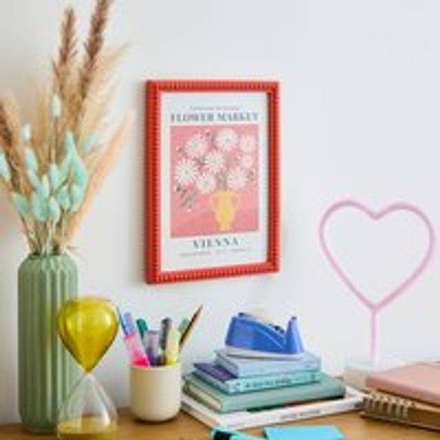 Bobbin Photo Frame - Tigerlily Orange