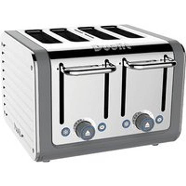 Dualit Architect 4 Slot Grey Body With White Panel Toaster
