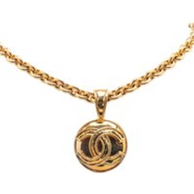 Womens Preloved Gold Pendant Necklace Wo - Metallics - One Size