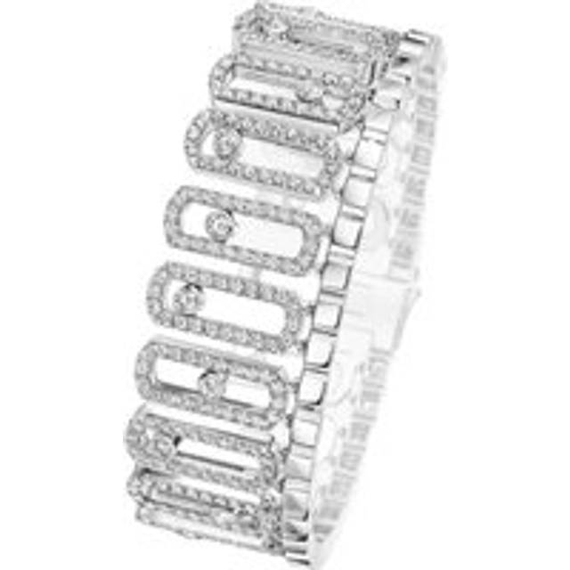 Messika Move Iconica Pavé 18ct White Gold 7ct Diamond Bracelet - S