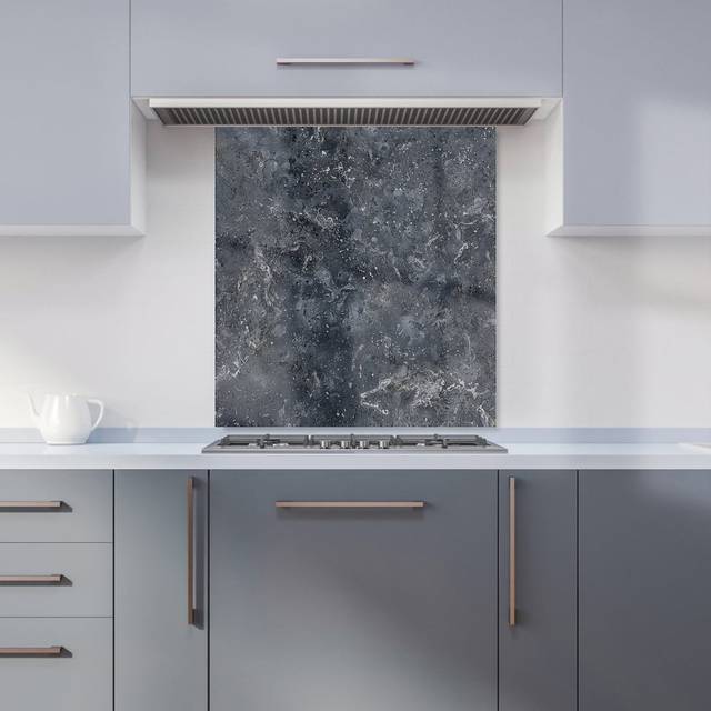 Warren Reed - Designer Luxury Slate Grey Quartz Effect Kitchen Splashback W700Mm X H650Mm, Multi