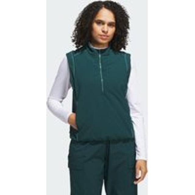 Beyond Twistweave Loose Quarter-Zip Vest - Aurora Ivy - S