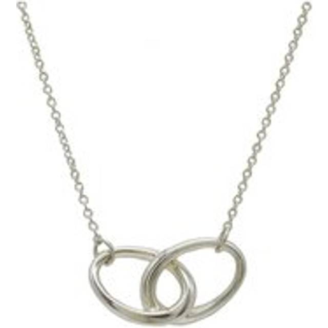 Womens Preloved Interlocking Circles Pendant Necklace Wo - Silver - Grey - One Size