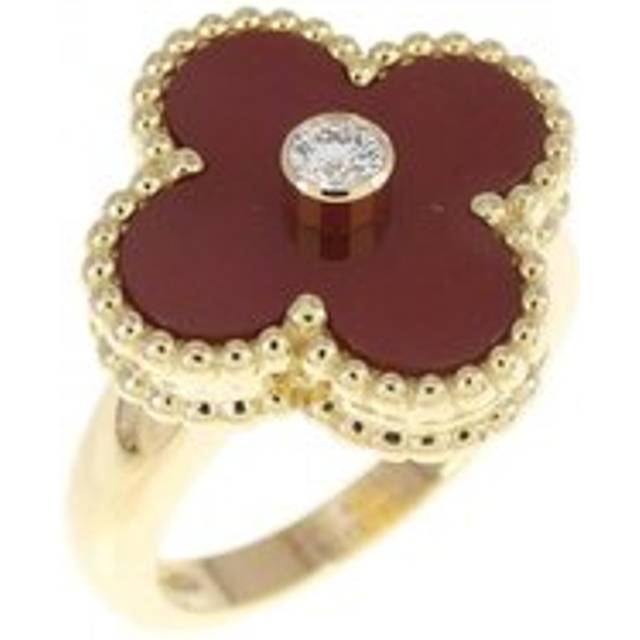 Womens Preloved Alhambra Red Carnelian Ring Wo - Gold - Metallics - One Size