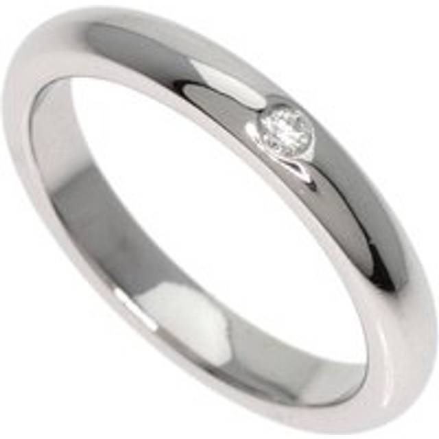 Preloved Classic Diamond Solitaire Ring Unisex - Silver - Grey - One Size