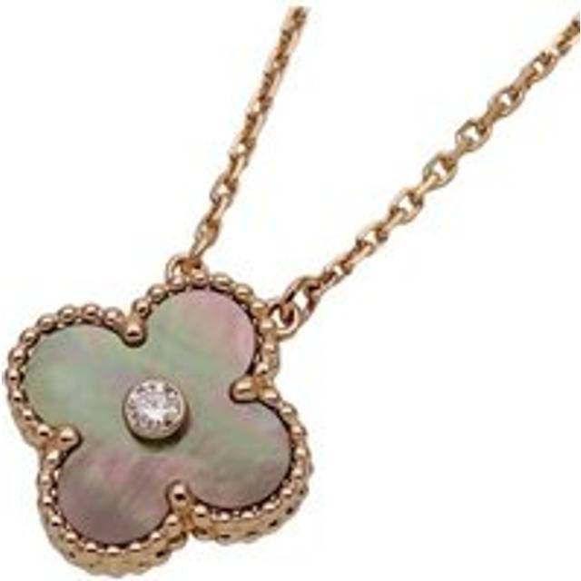 Womens Preloved Alhambra Necklace MotherofPearl Wo - Gold - Metallics - One Size