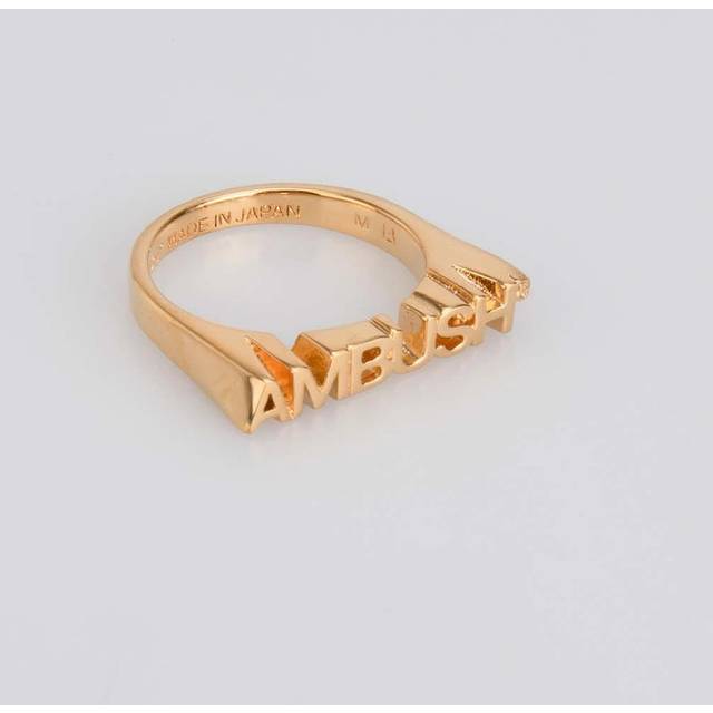 AMBUSH Women's Nameplate Ring - Gold - Size: 12
